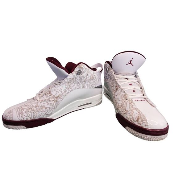 Mens 12 Nike Air Jordan Dub Zero Cherrywood Red White  Sneakers Shoes   311046 1 main image 12